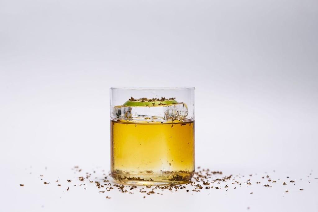 A mocktail at the bar Byrdi in Melbourne, Australia.