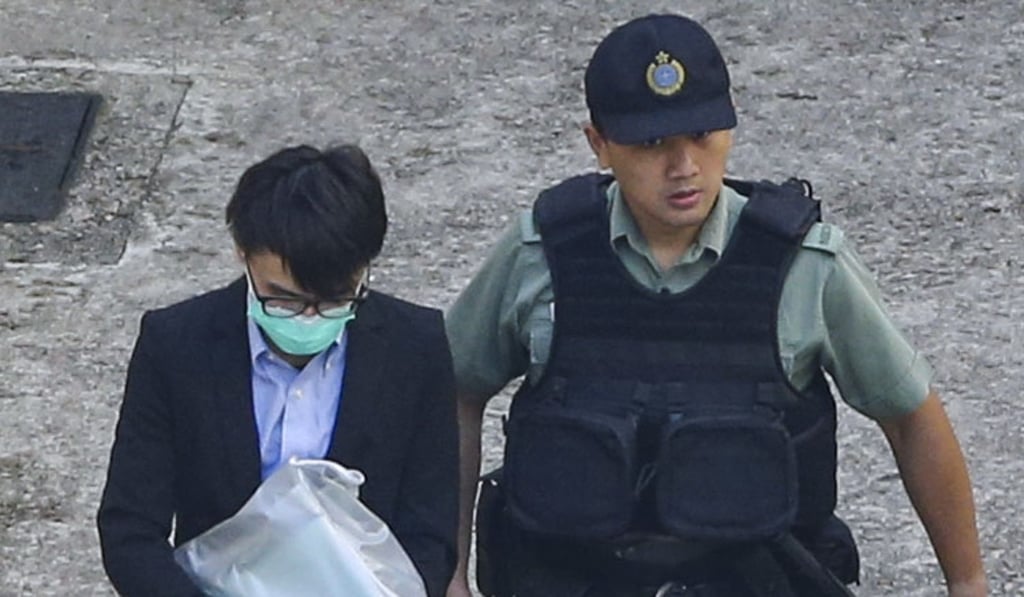 Tsang Cheung-yan (left) on Thursday said it was his flatmate who came up with the idea of robbing his 28-year-old business partner. Photo: Sam Tsang