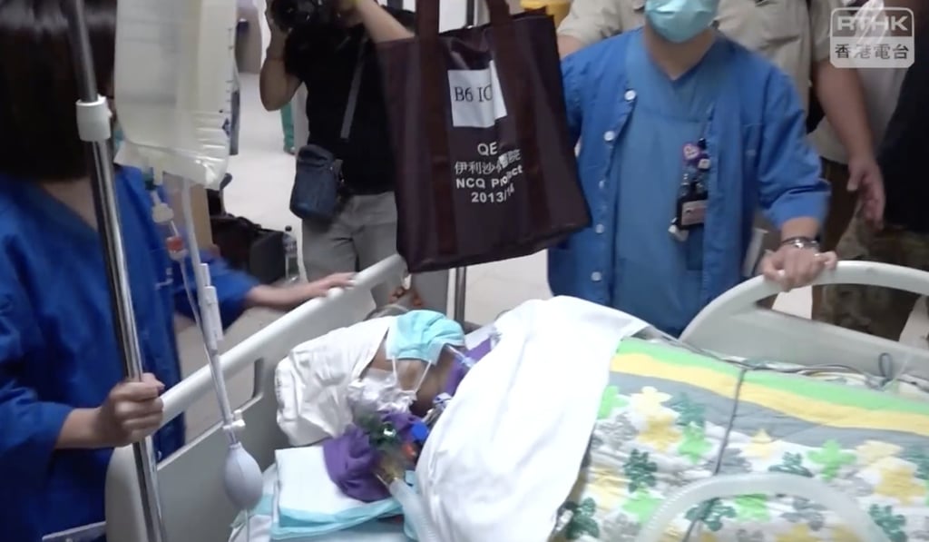 The student underwent emergency surgery on Monday. Photo: Handout from RTHK