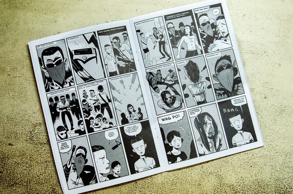 A comic by Josel Nicolas in Sauron. Photo: Maro Enriquez