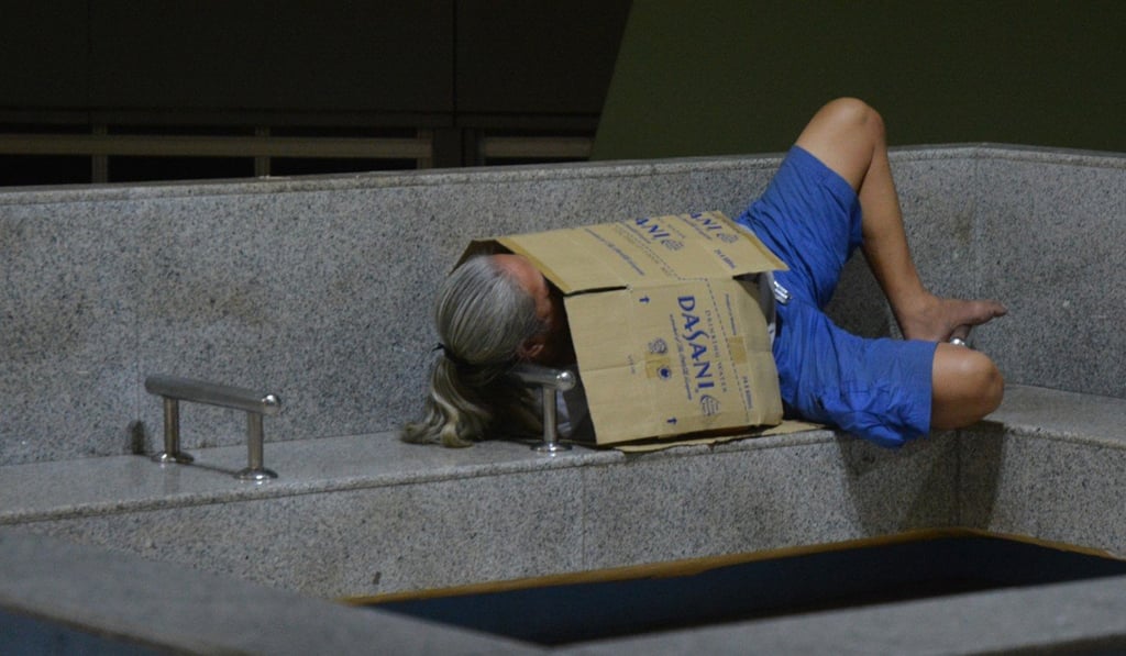 A rough sleeper in Singapore. Photo: TheOnlineCitizen.com A rough sleeper in Singapore. Photo: TheOnlineCitizen.com