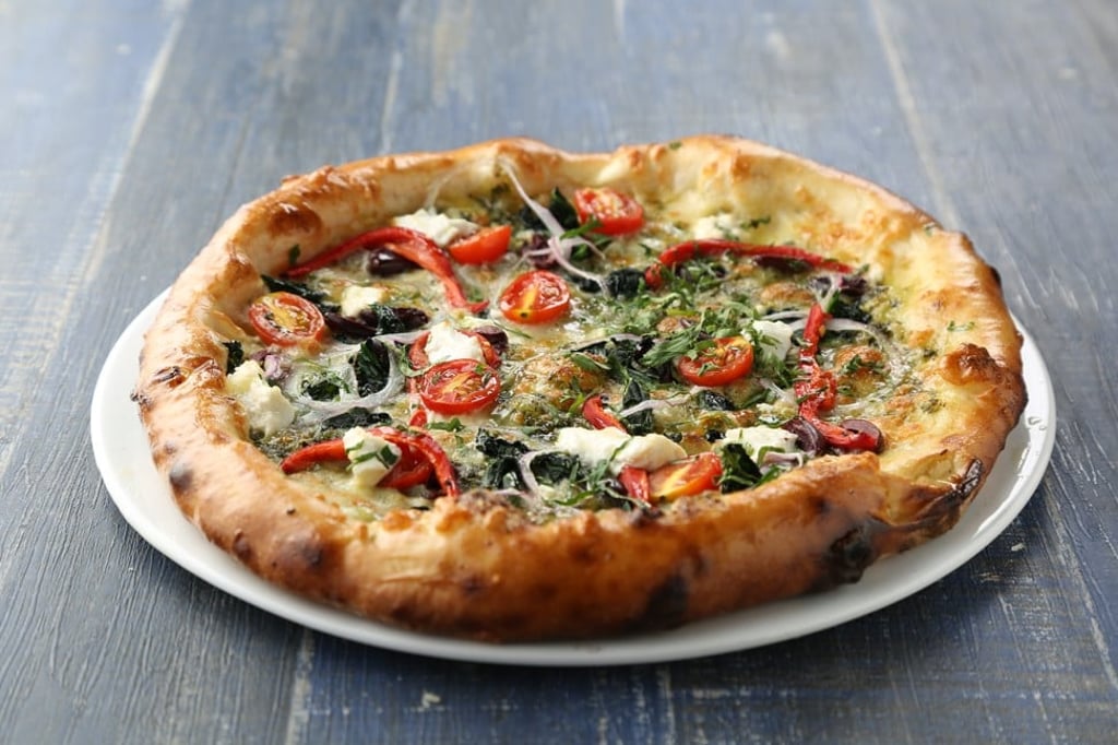 Roasted vegetable pizza