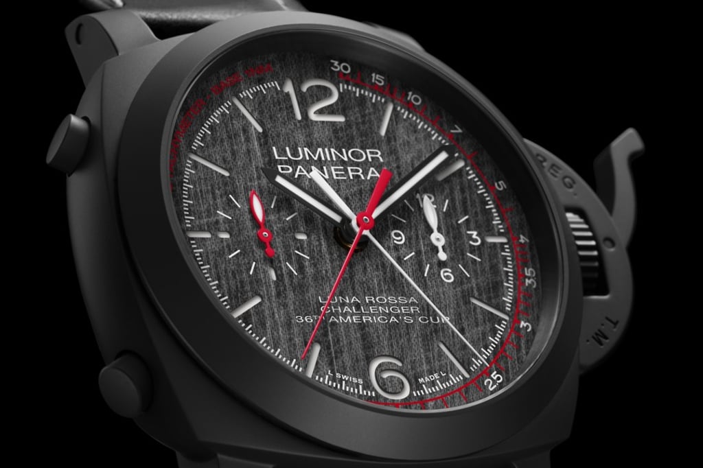 Panerai’s Luminor Rossa Chrono Flyback 44mm (PAM01037) is one of the new watches launched in Hong Kong.