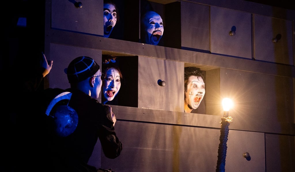 Shuji Terayama’s play, Nuhikun, which exposes the audience to a sadomasochistic universe full of eye-popping visuals, will be performed in Hong Kong in December. Shuji Terayama’s play, Nuhikun, which exposes the audience to a sadomasochistic universe full of eye-popping visuals, will be performed in Hong Kong in December.