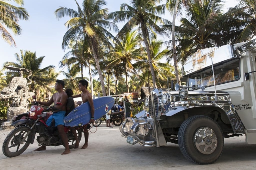 Surfing is a big part of life in Siargao, an island in the Philippines.