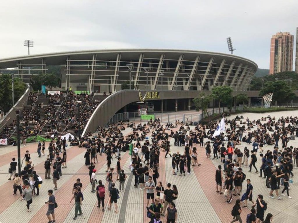 Hong Kong Velodrome has been a landmark on some march routes during the civil unrest, which has engulfed the city. Photo: Handout