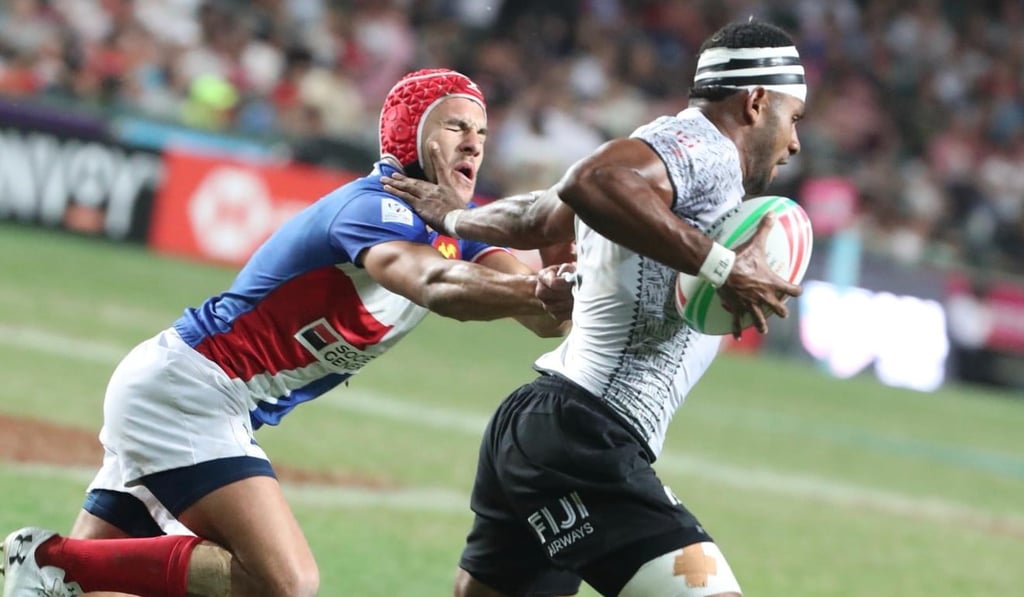 Fiji playing France during the 2019 Hong Kong Sevens. Photo: Sam Tsang
