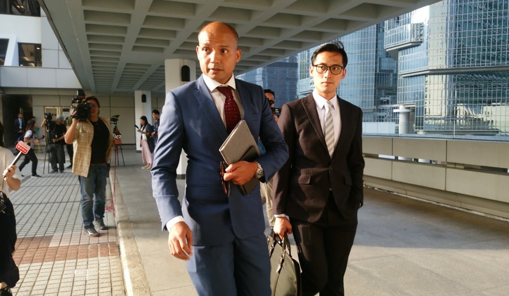 In the original hearing Superintendent Swalikh Mohammed, of the Cyber Security and Technology Crime Bureau (left) said he believed the injunction would not affect media. Photo: Brian Wong