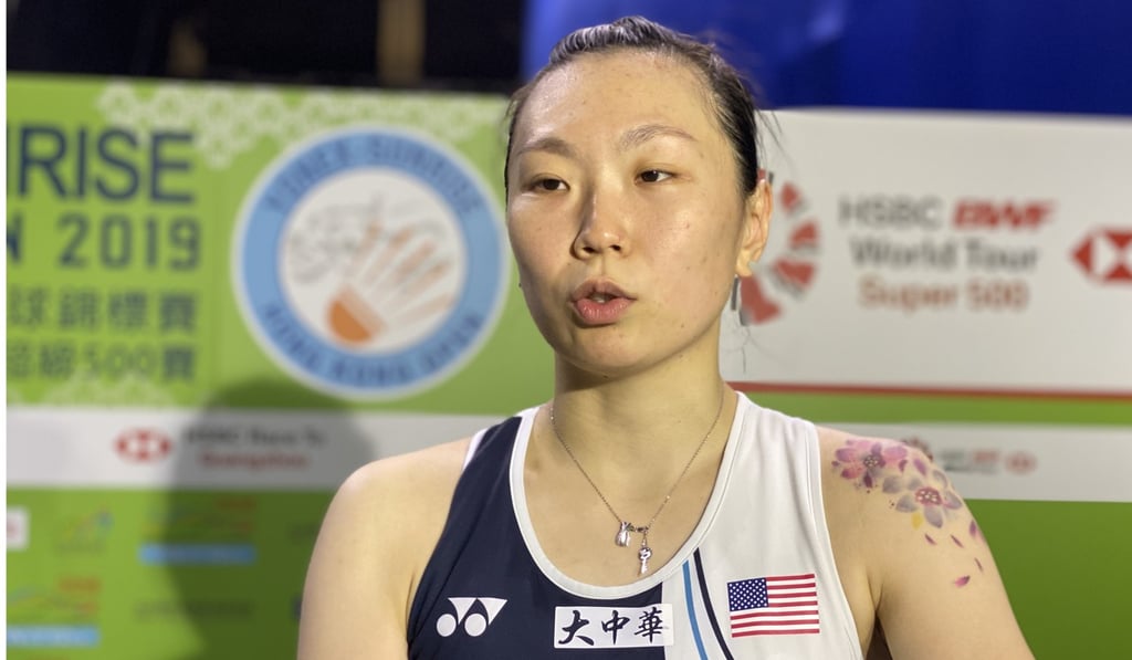 Zhang Beiwen talks about her experience in Hong Kong. Photo: Chan Kin-wa