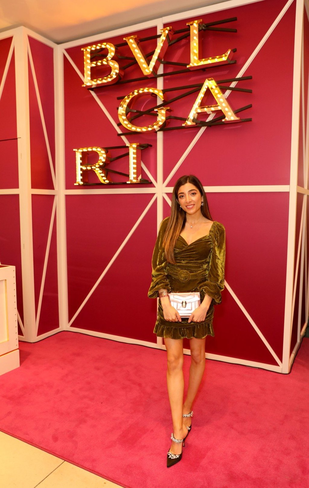 YouTuber Amelia Liana at the Bulgari event.