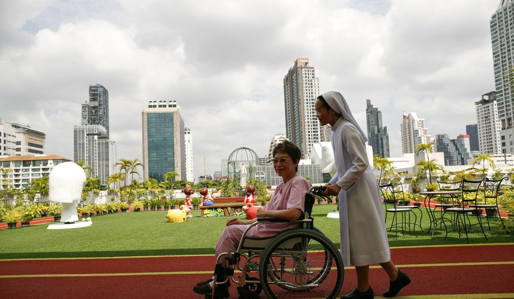 A Thai Catholic patient who has been chosen to meet the pontiff, is pictured at the 121-year-old Saint Louis Hospital in Bangkok. Photo: EPA-EFE