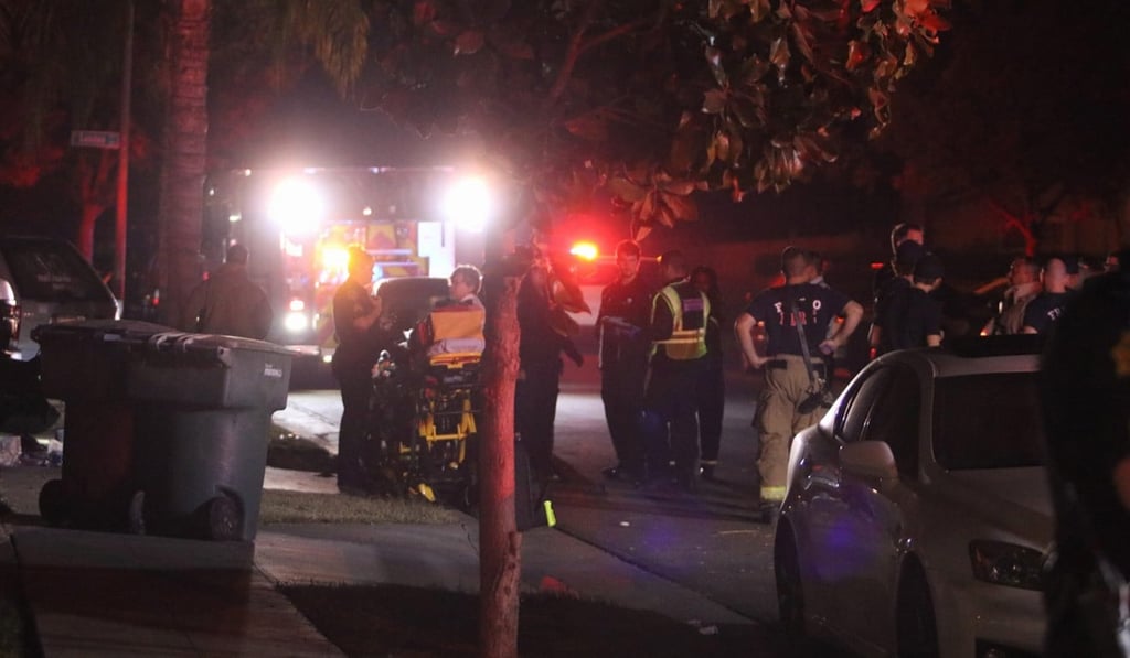 Police and emergency personnel at the scene of a shooting in Fresno, California, on Sunday. Photo: Fresno Bee via TNS Police and emergency personnel at the scene of a shooting in Fresno, California, on Sunday. Photo: Fresno Bee via TNS
