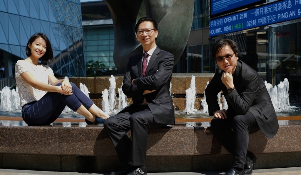Roni Heung (left), Dr Ting Sik-chuen and Stephen Wong. Photo: Tory Ho