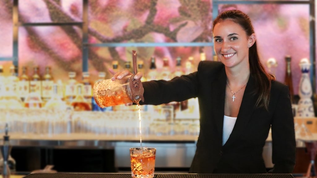 Sabrina Cantini-Budden, resident mixologist at the InterContinental Hong Kong.