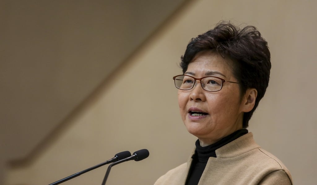 Carrie Lam renewed her appeal for protesters to call a halt to their violent tactics so that ‘just and fair’ elections could be staged. Photo: May Tse