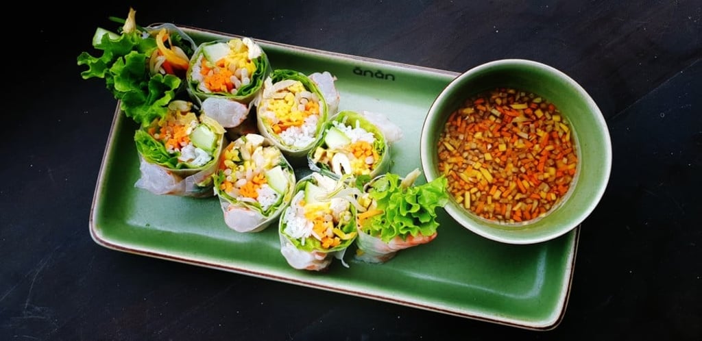 Prawn summer rolls from Anan