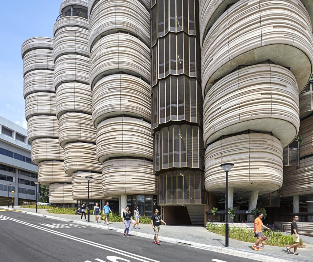 Heatherwick’s Learning Hub, also known as The Hive, at Singapore’s Nanyang Technological University. Photo: Hufton and Crow