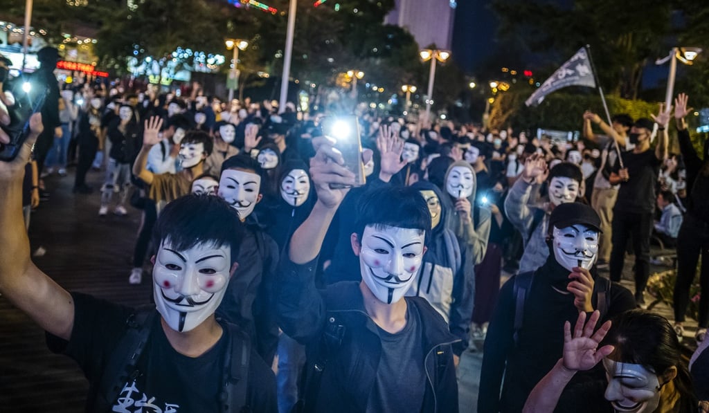 On Monday, judges ruled Hong Kong leader Carrie Lam’s use of a colonial-era Emergency Regulations Ordinance, invoked on the grounds of public danger, to enact the mask ban unconstitutional. Photo: Bloomberg On Monday, judges ruled Hong Kong leader Carrie Lam’s use of a colonial-era Emergency Regulations Ordinance, invoked on the grounds of public danger, to enact the mask ban unconstitutional. Photo: Bloomberg