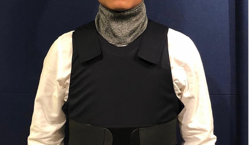 Plain-clothes officers will be equipped with anti-stab vests and anti-slash neck protectors. Photo: Handout Plain-clothes officers will be equipped with anti-stab vests and anti-slash neck protectors. Photo: Handout