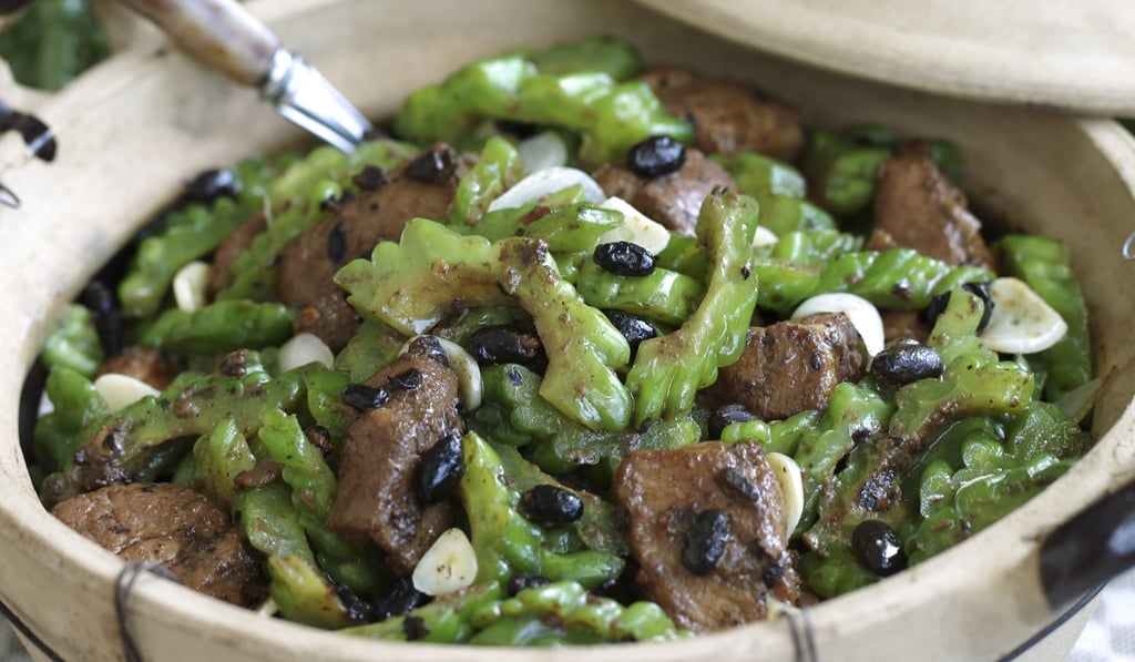 Bitter melon stir-fried with pork and black beans. Photo: Jonathan Wong