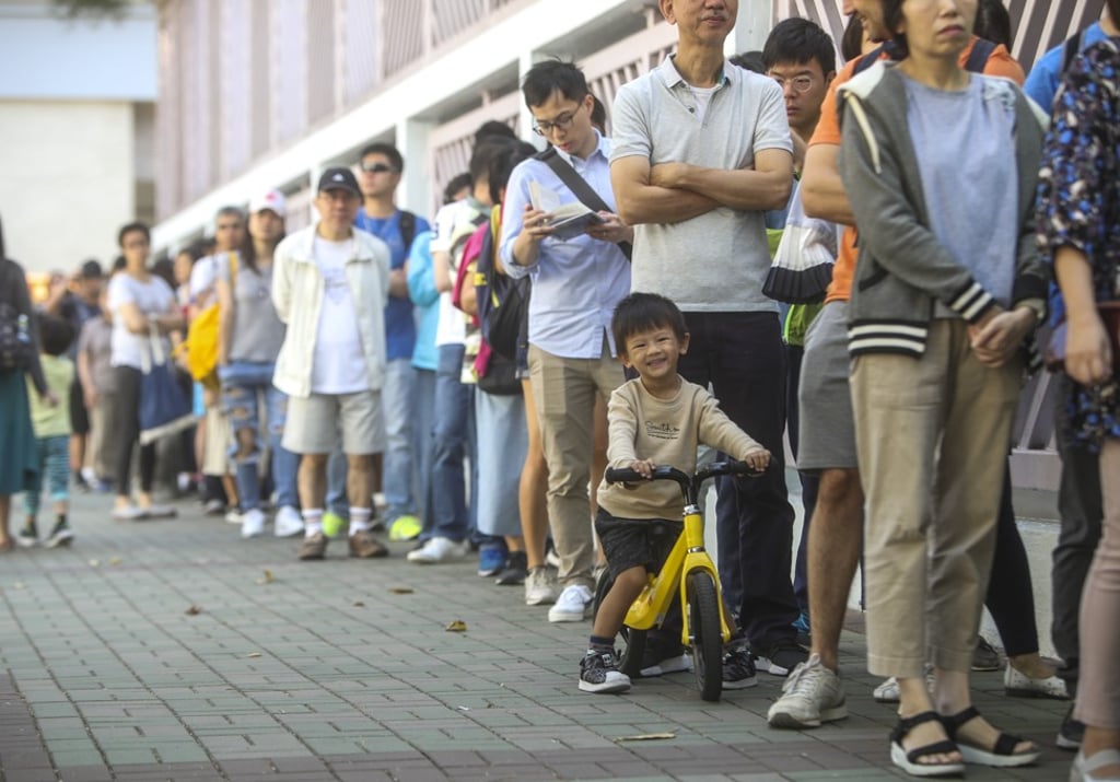 Hongkongers headed to the polls for district council elections on Sunday. Photo: Winson Wong