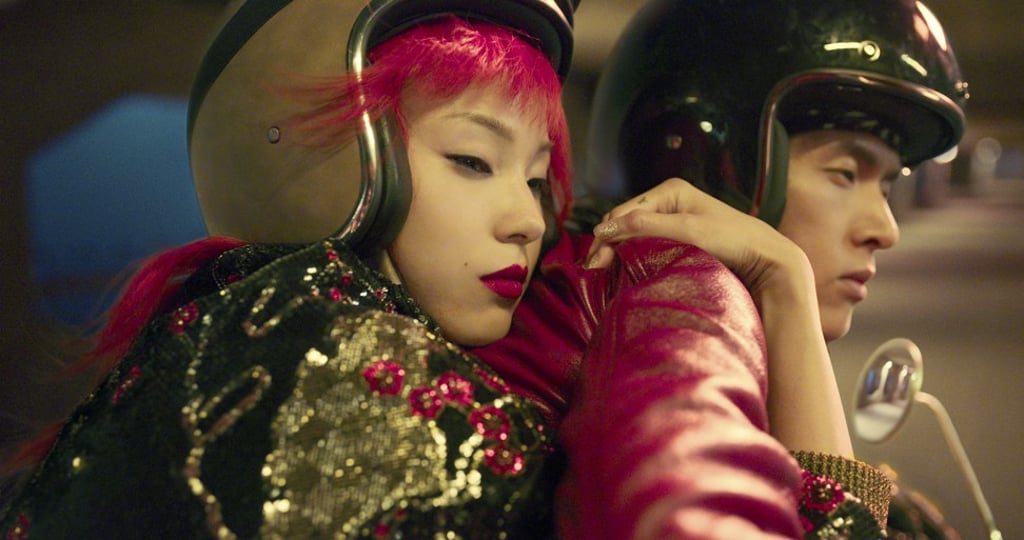 Ju Xiaowen stars as a wire walker trying to find equilibrium in Saint Laurent’s film A Night in Shanghai.