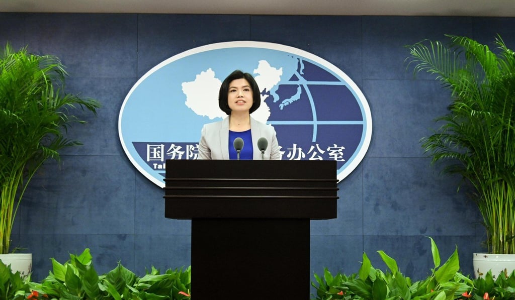 Taiwan Affairs Office spokeswoman Zhu Fenglian accused the DPP of exploiting the situation for political advantage. Photo: Xinhua