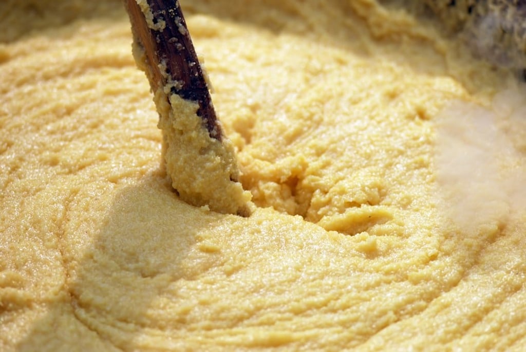 Cooking Italian polenta Cooking Italian polenta