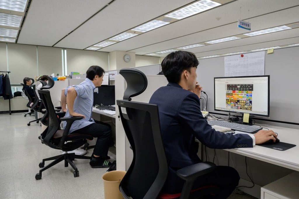 An office of the Korea Communications Standards Commission (KCSC) in Seoul tasked with hunting down and removing internet sex videos posted without consent. Photo: AFP An office of the Korea Communications Standards Commission (KCSC) in Seoul tasked with hunting down and removing internet sex videos posted without consent. Photo: AFP