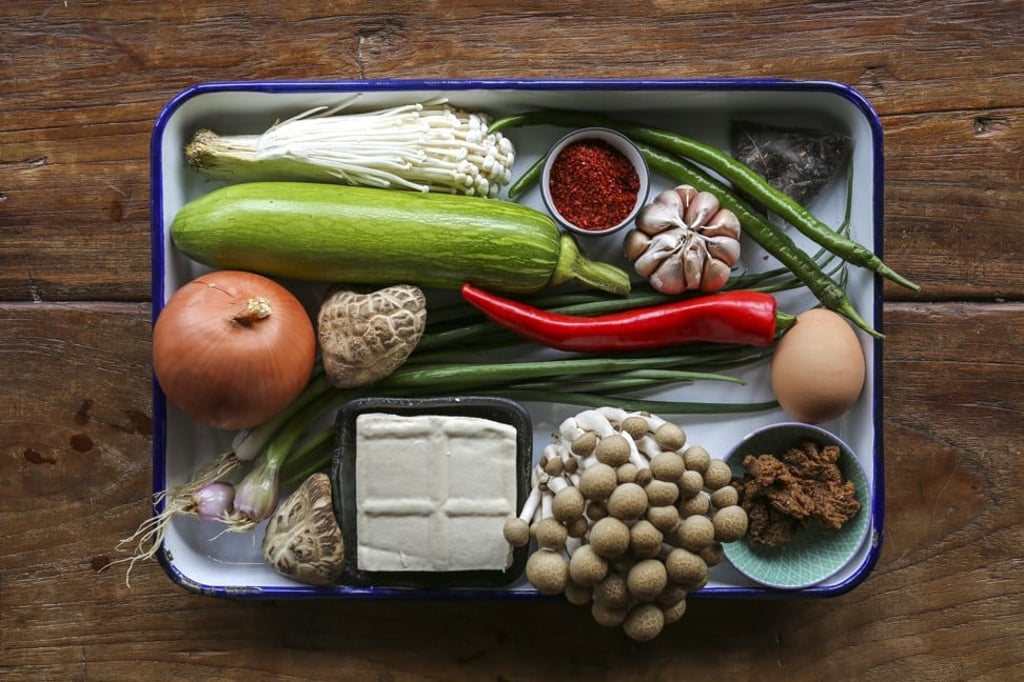 The ingredients for the dish. Photo: Jonathan Wong