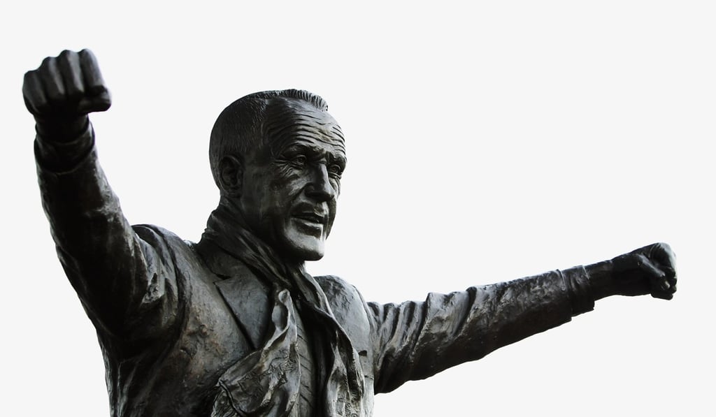 A statue of Bill Shankly stands outside Anfield stadium. Photo: Laurence Griffiths via Getty Images