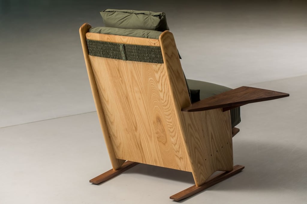 The 25/7 chair, “a chair you could nap on, eat in, or relax on”, by fashion designer Johanna Ho, of Phvlo, and Briton Lucy Kurrein. Photo: Paul Yeung