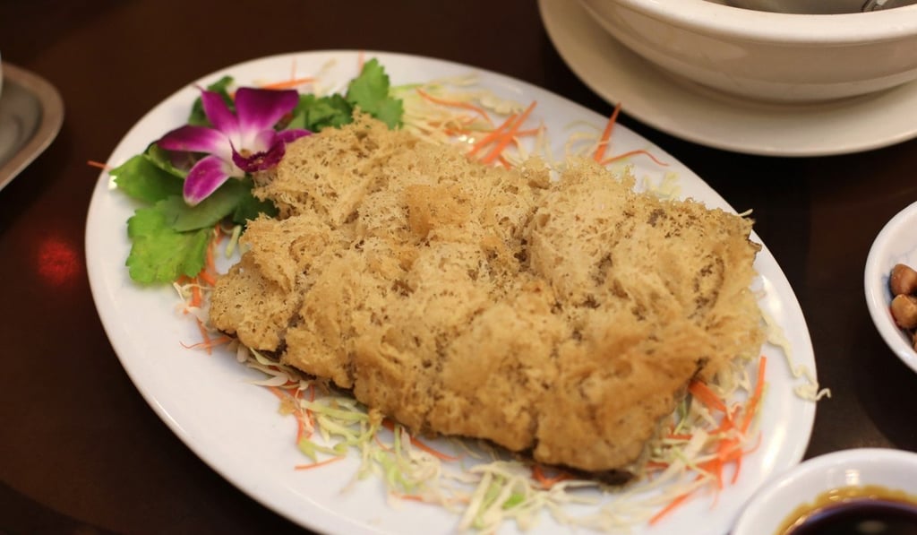 Deep-fried taro cakes at a restaurant in Hong Kong. Photo: Xiaomei Chen