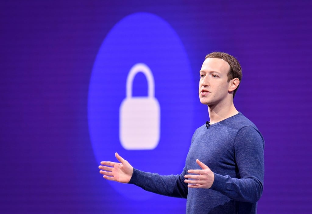 Mark Zuckerberg speaks at the F8 summit in San Jose, California. Photo: AFP