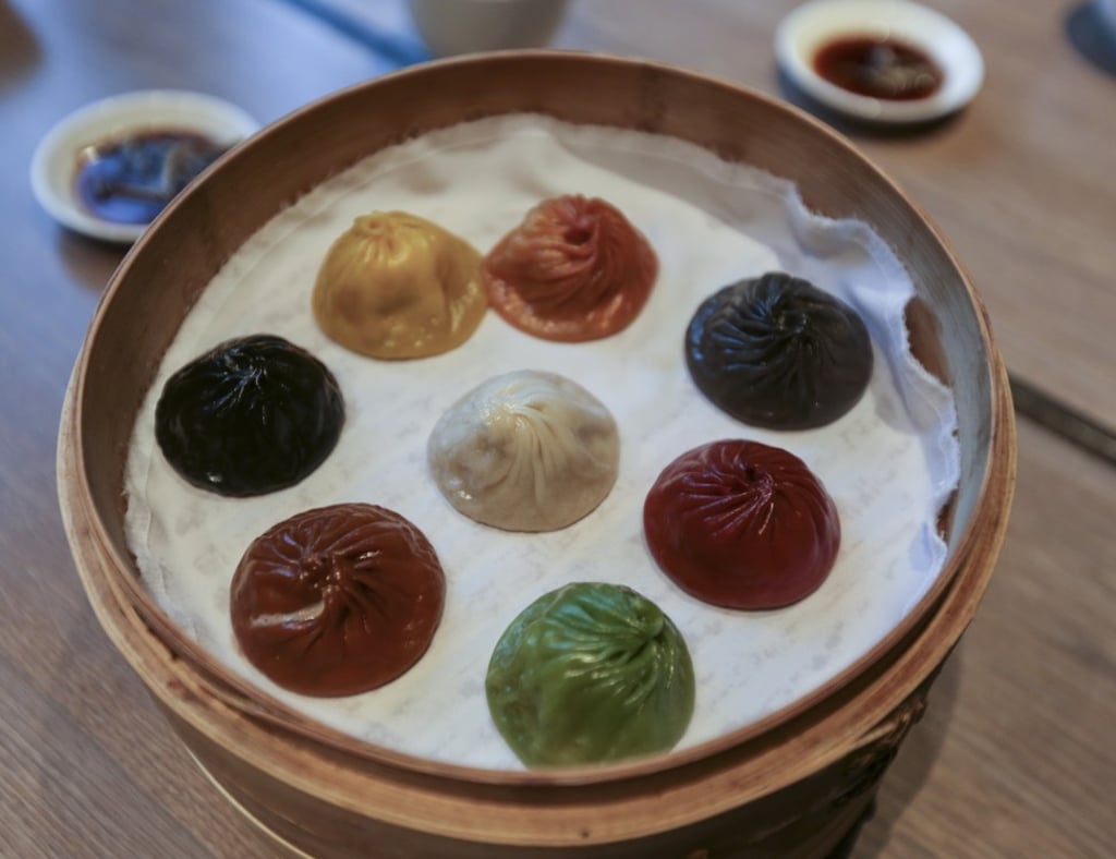Speciality dynasty xiao long bao (eight flavours) at Paradise Dynasty in Causeway Bay. Photo: Xiaomei Chen