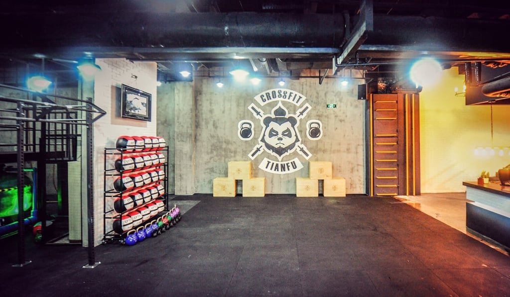 CrossFit Tianfu’s original basement gym in Chengdu. Photo: Handout