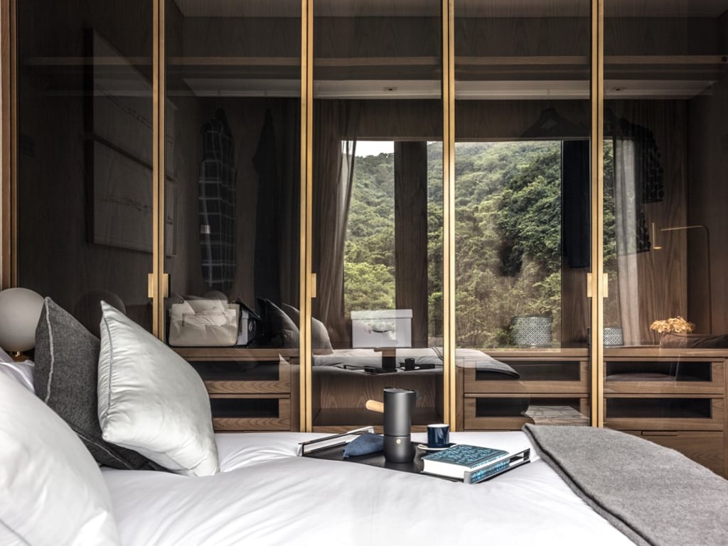 A bedroom at Mount Nicholson: the property is one of The Peak’s most prestigious addresses with a guarded, gated community. A bedroom at Mount Nicholson: the property is one of The Peak’s most prestigious addresses with a guarded, gated community.
