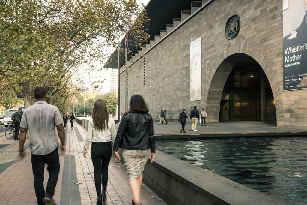 The entrance to the National Gallery Victoria in Melbourne. Photo: National Gallery of Victoria The entrance to the National Gallery Victoria in Melbourne. Photo: National Gallery of Victoria
