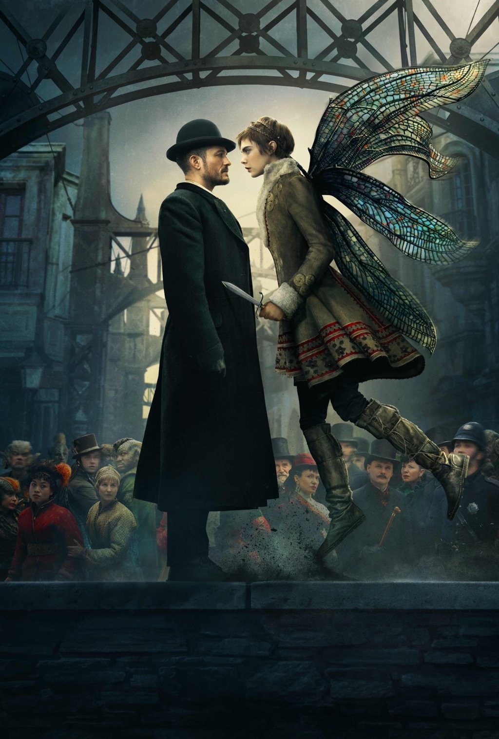 Delevingne and Orlando Bloom in the TV series Carnival Row