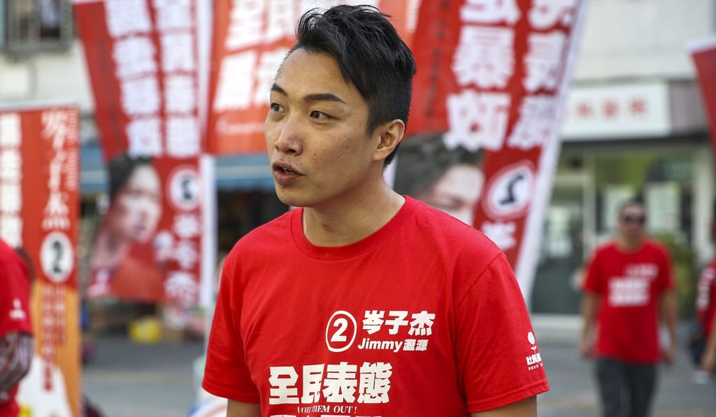 Jimmy Sham urged police officers to exercise restraint and maintain communication with his group. Photo: Winson Wong