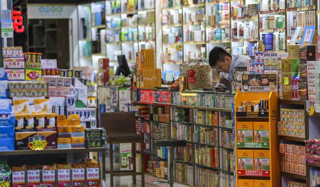Retail sales shrank 24.3 per cent year on year in October. Photo: Edward Wong