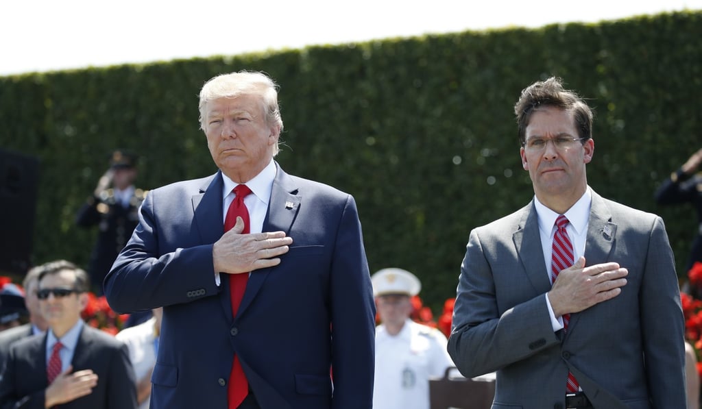 President Donald Trump and Secretary of Defense Mark Esper. Photo: AP Photo President Donald Trump and Secretary of Defense Mark Esper. Photo: AP Photo
