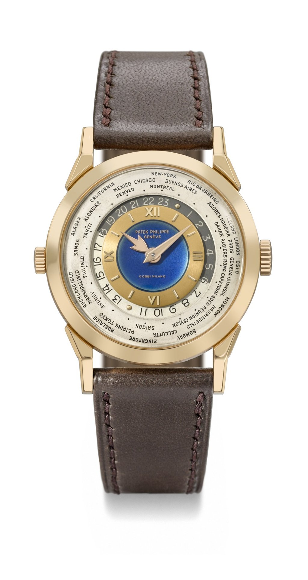 The vintage Patek Philippe L’Heure Bleue Ref. 2523 wristwatch set the record at a Christie’s auction in Hong Kong
