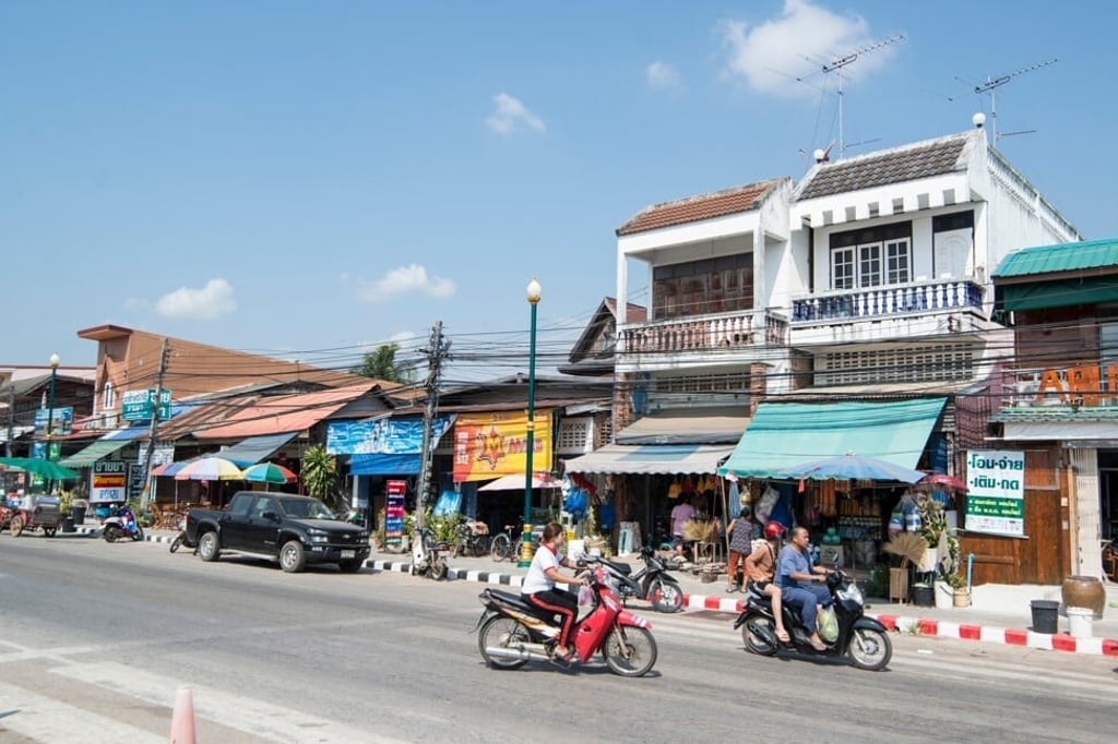 Shops and restaurants line the outskirts of the park. Photo: Shutterstock