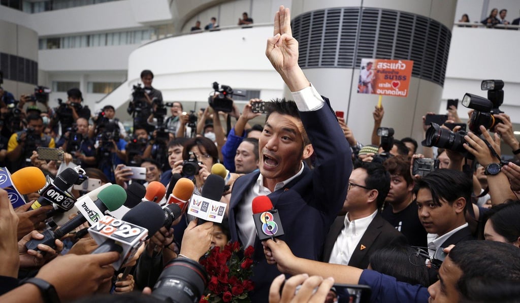 Future Forward Party leader Thanathorn Juangroongruangkit at the Constitutional Court in Bangkok. Photo: EPA-EFE