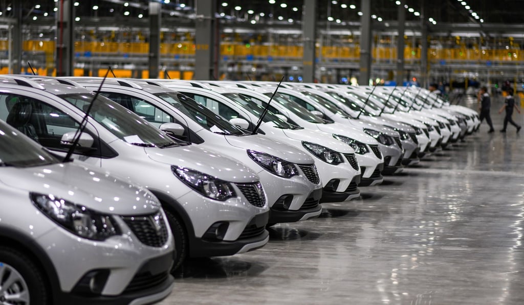 Cars at the assembly plant of VinFast, Vietnam’s first home-grown manufacturer. Photo: AFP