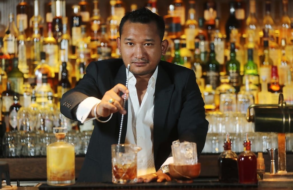 Suraj Gurung, mixologist at Stockton in Central. Photo: Edward Wong