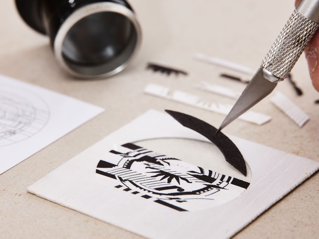 Contour cutting, or the process of cutting separate layers of wood, allows craftsmen to choose the grain of a wood and use it for their design requirements. Photo: Hermès Contour cutting, or the process of cutting separate layers of wood, allows craftsmen to choose the grain of a wood and use it for their design requirements. Photo: Hermès