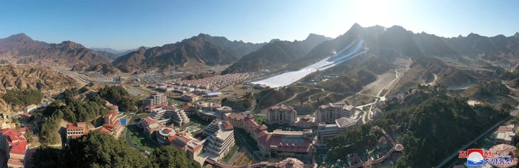 A scenic view? The Yangdok County Hot Spring Cultural Recreation Center in South Pyongan Province, North Korea. Photo: AFP Photo/KCNA Via KNS A scenic view? The Yangdok County Hot Spring Cultural Recreation Center in South Pyongan Province, North Korea. Photo: AFP Photo/KCNA Via KNS