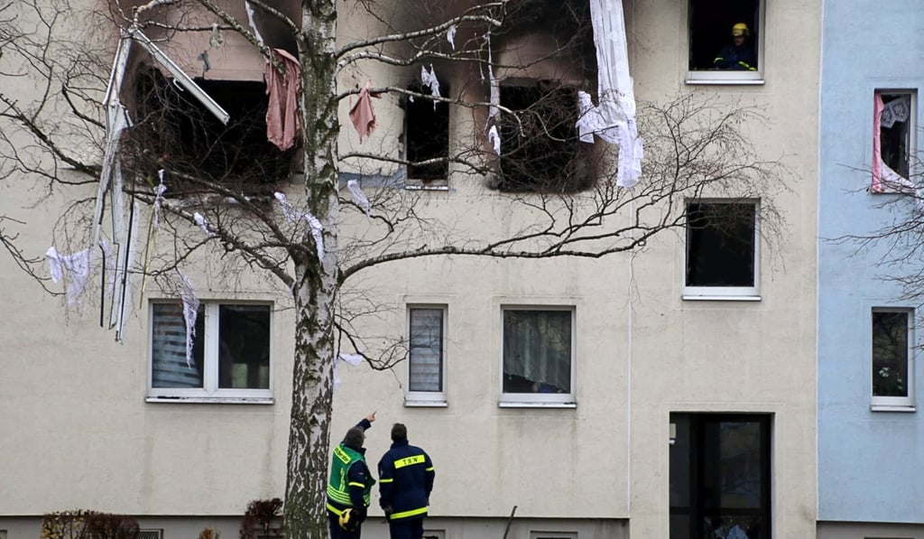 The damaged building in Blankenburg. Photo: Reuters